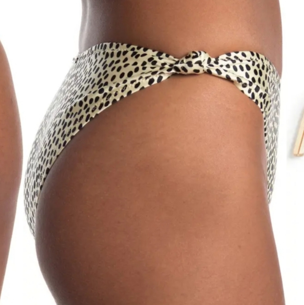Kendal + Kylie Animal Dot Knotted Bikini Bottom Sz XL NWT - Picture 3 of 11